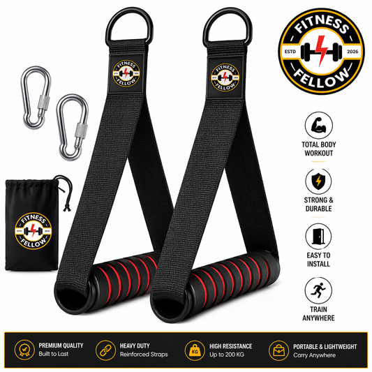 Gym Handles with Hooks – Heavy Duty Resistance Band Handles for Home Workout